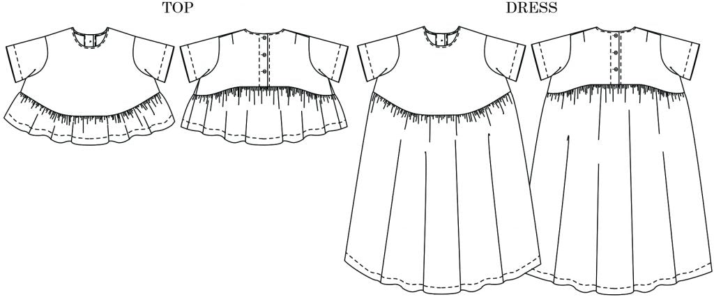 Merchant and Mills Florence Top and Dress - (Paper or PDF)
