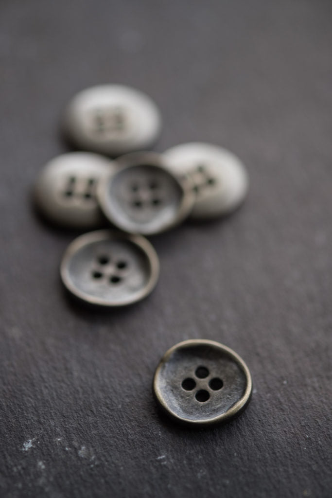 15mm Stamped Metal Button - Merchant and Mills