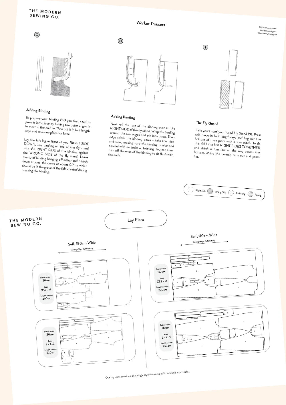 The Modern Sewing Co. Men's Worker Trousers - PDF Pattern