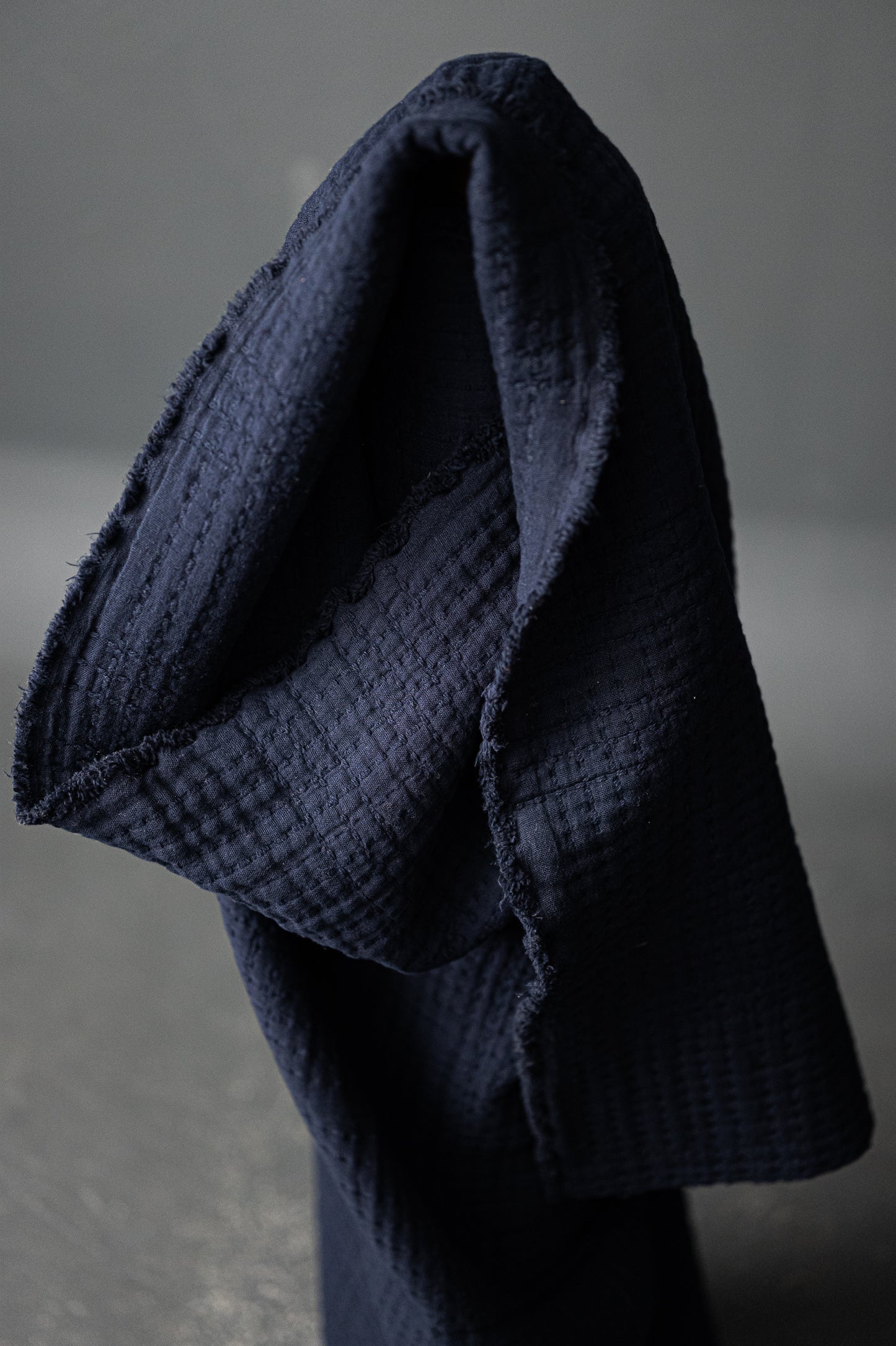 Merchant and Mills Soft Stitch Navy Jacquard (per 1/2 metre)