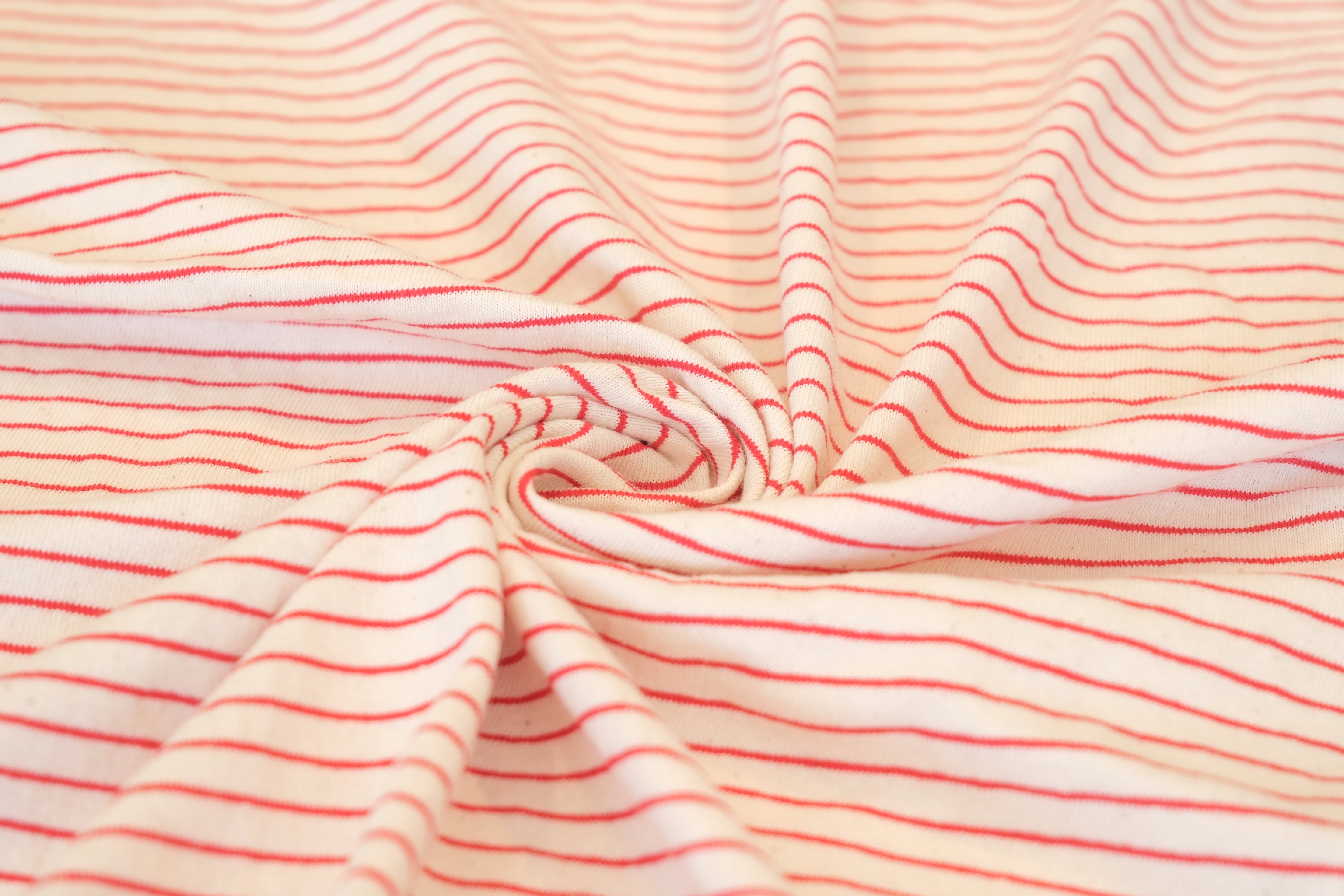 100% Cotton Pin Stripe Jersey (per 1/2M)
