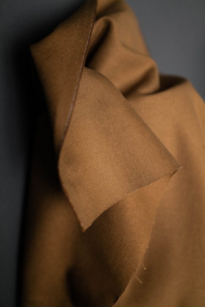 Merchant and Mills 10oz Organic Sanded Twill Stanley Tan (per 1/2 metre)