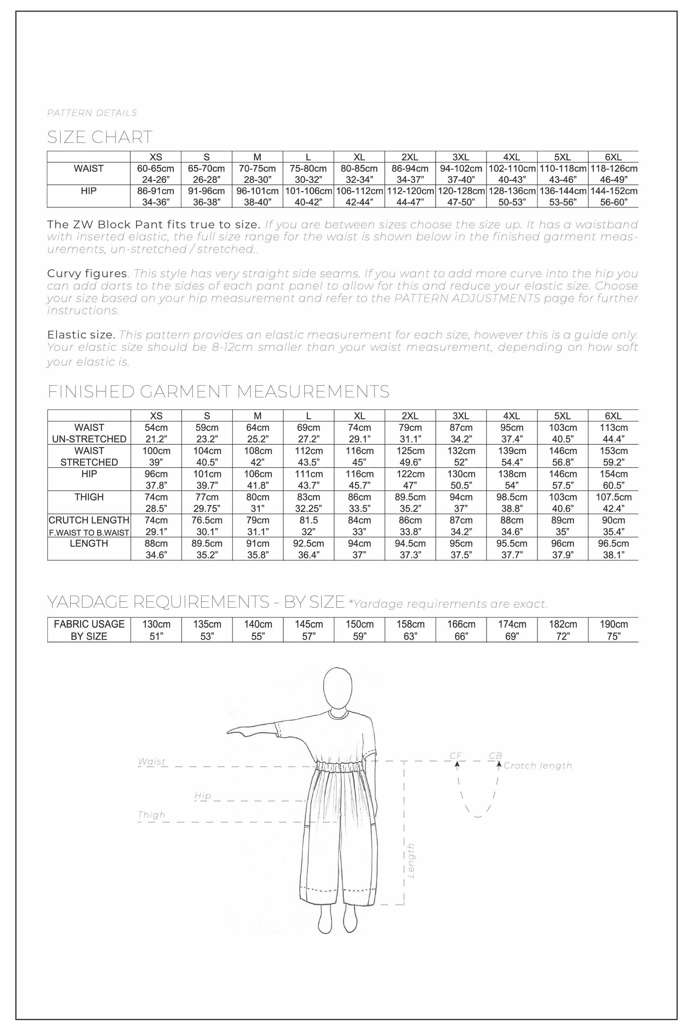 Birgitta Helmersson Zero Waste Block Pant - PDF Pattern