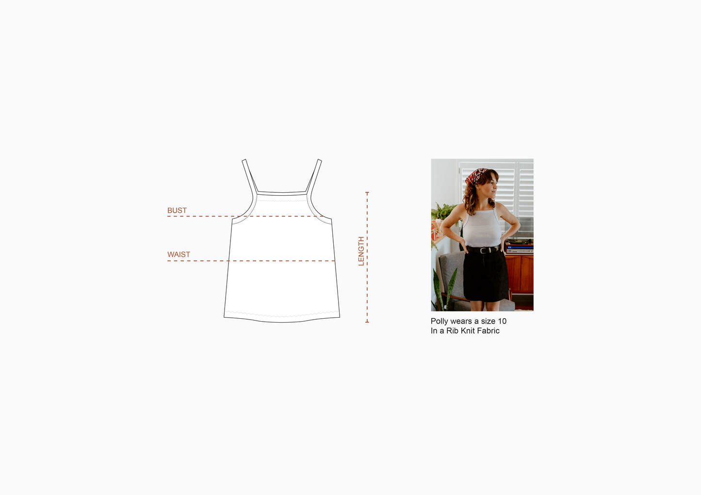 Common Stitch Bottlebrush Tank (Paper Pattern)