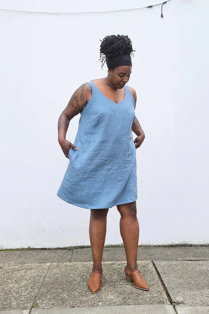 Sew House Seven Sauvie Sundress Curvy Fit Paper Sewing Pattern (Sizes 16 - 34)