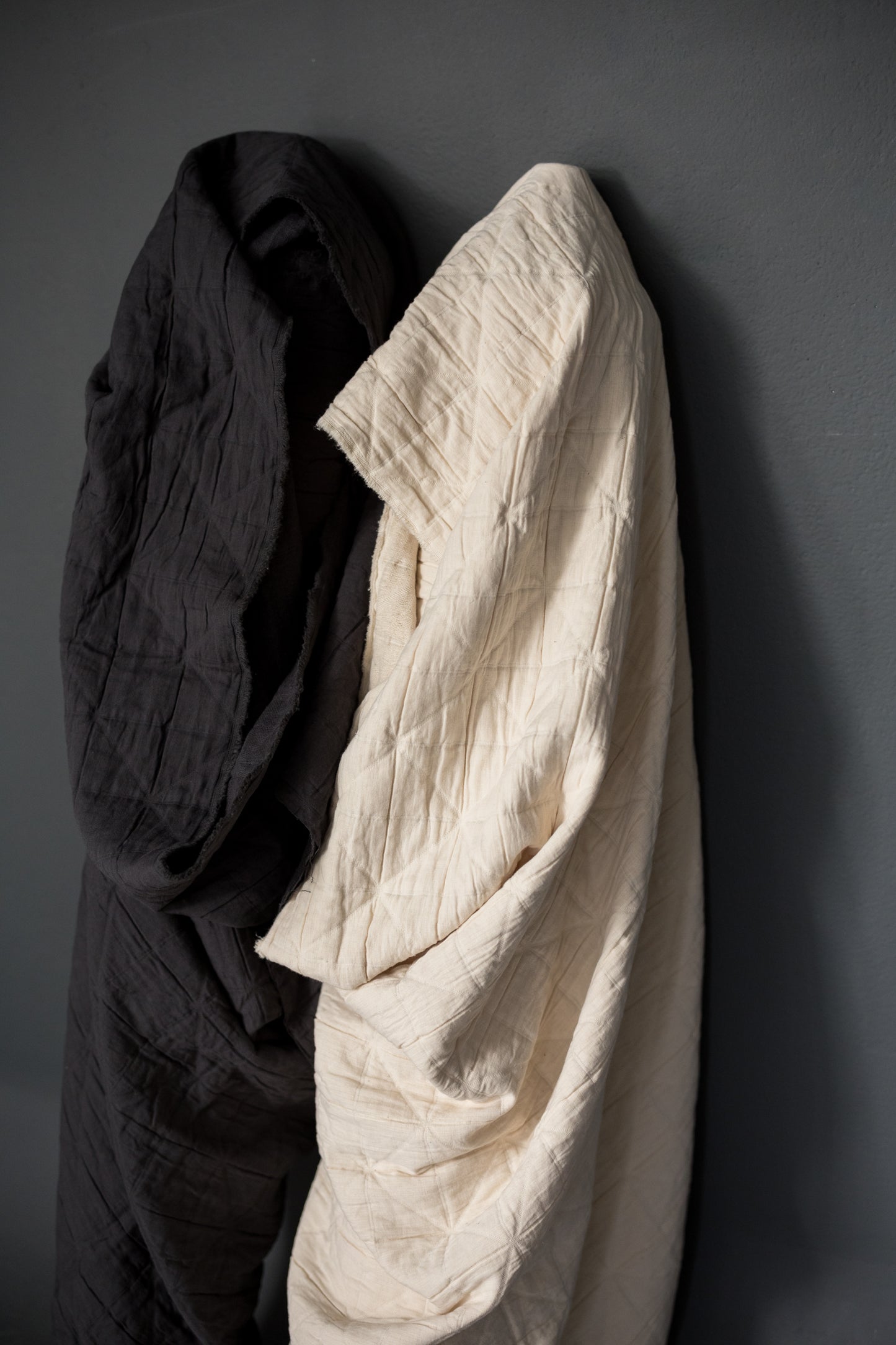 Cotton Jacquard Square - Merchant and Mills - Ecru (per 1/2 metre)