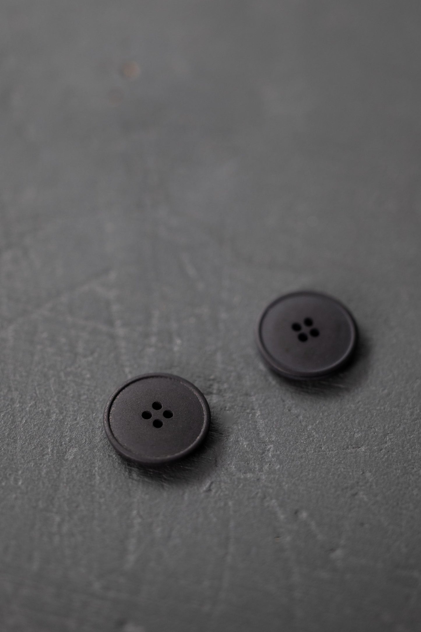Black 20mm Hemp Button