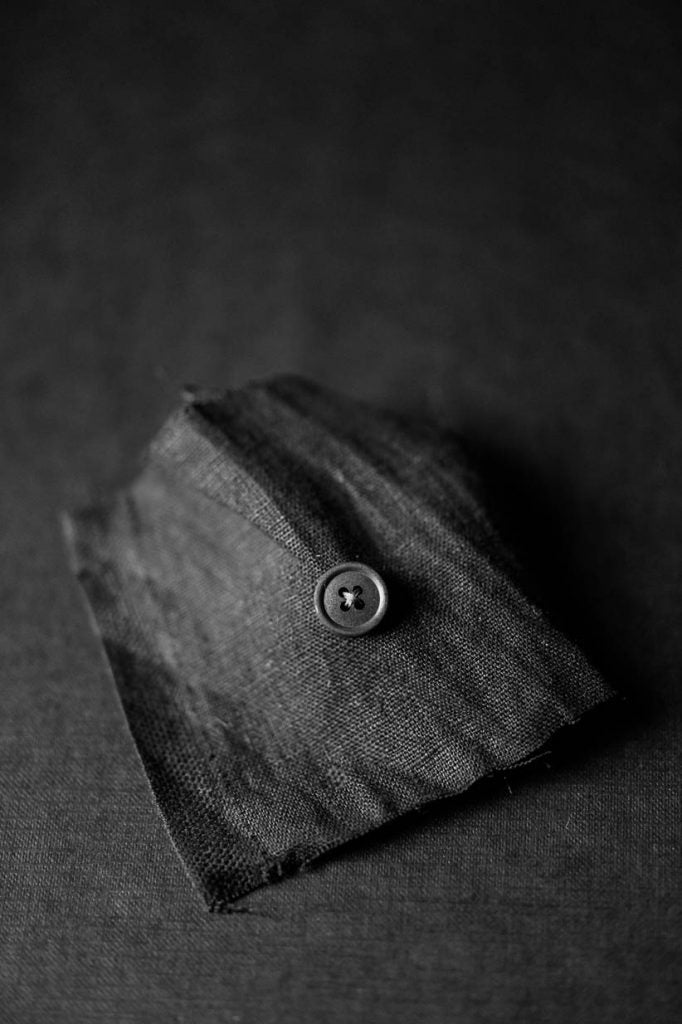 Black 15mm Button