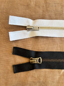 Waldes 60cm (23.6") Separating Metal Zipper with Cotton Tape