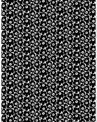 Marimekko Mini Unikko Cotton Fabric - Black/White (Per 1/2 Metre)