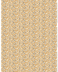 Marimekko Pieni Unikko Cotton Fabric - White/Beige (Per 1/2 Metre)