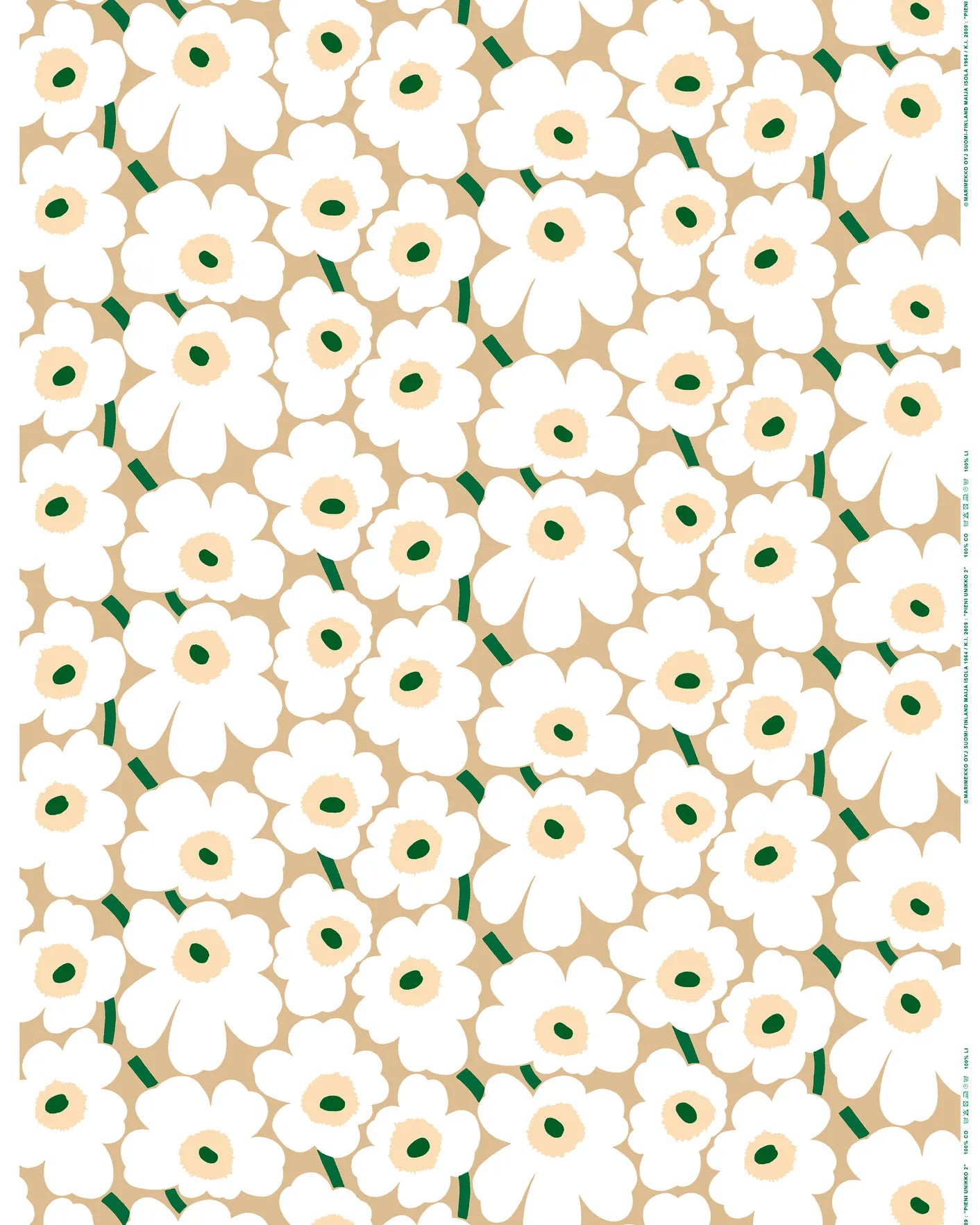 Marimekko Pieni Unikko Cotton Fabric (per 1/2 M)