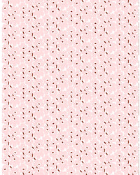 Marimekko Mini Unikko Organic Cotton Fabric - Pink/Burgundy (Per 1/2 Metre)