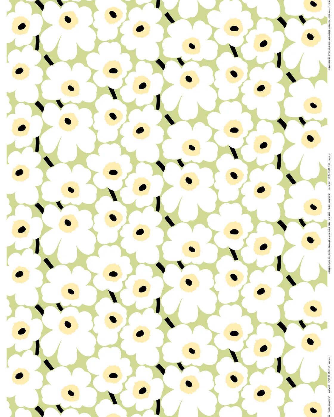 Marimekko Pieni Unikko Cotton Fabric - (Per 1/2 Metre)