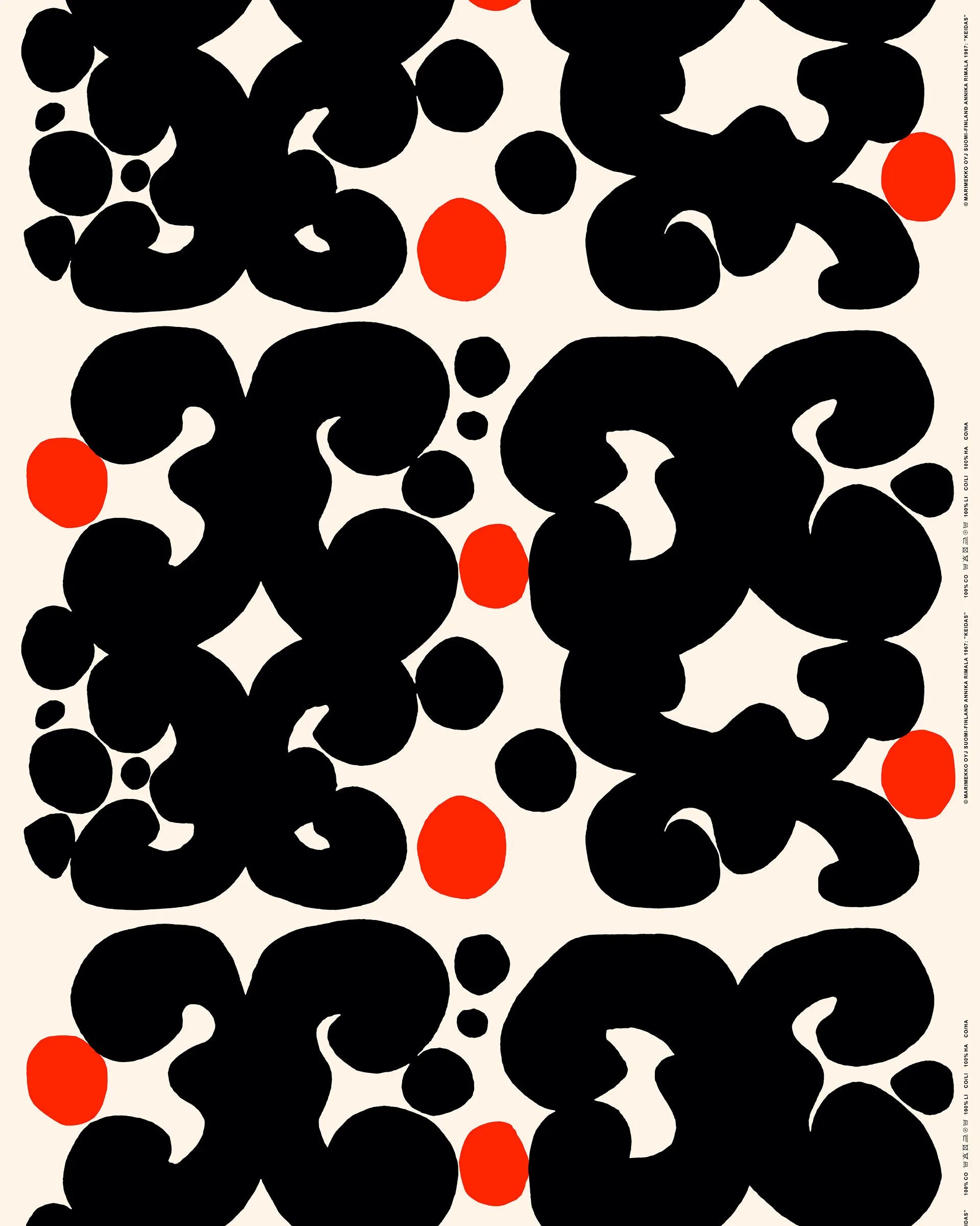 Marimekko Keidas Cotton Fabric - (Per 1/2 Metre)