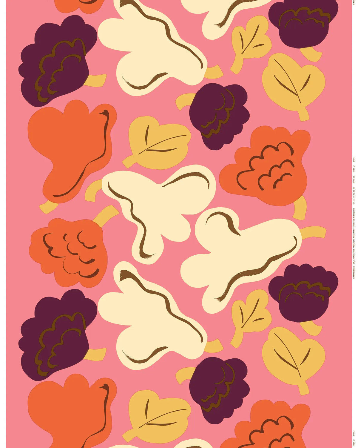 Marimekko Kukasta Kukkaan Organic Cotton - (per 1/2 M)