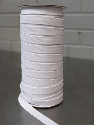 13mm (0.5") Woven Elastic (per 10cm)