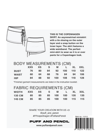 Puff and Pencil Copenhagen Skirt - Paper pattern