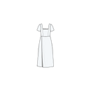 Puff and Pencil Palma Dress with Tee Sleeves - Paper Pattern
