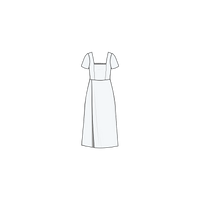 Puff and Pencil Palma Dress with Tee Sleeves - Paper Pattern