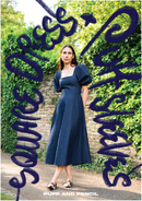 Puff and Pencil Square Neck Dress with Puff Sleeves - Paper Pattern