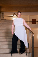 Puff and Pencil Slash Dress with Cap Sleeves - Paper Pattern