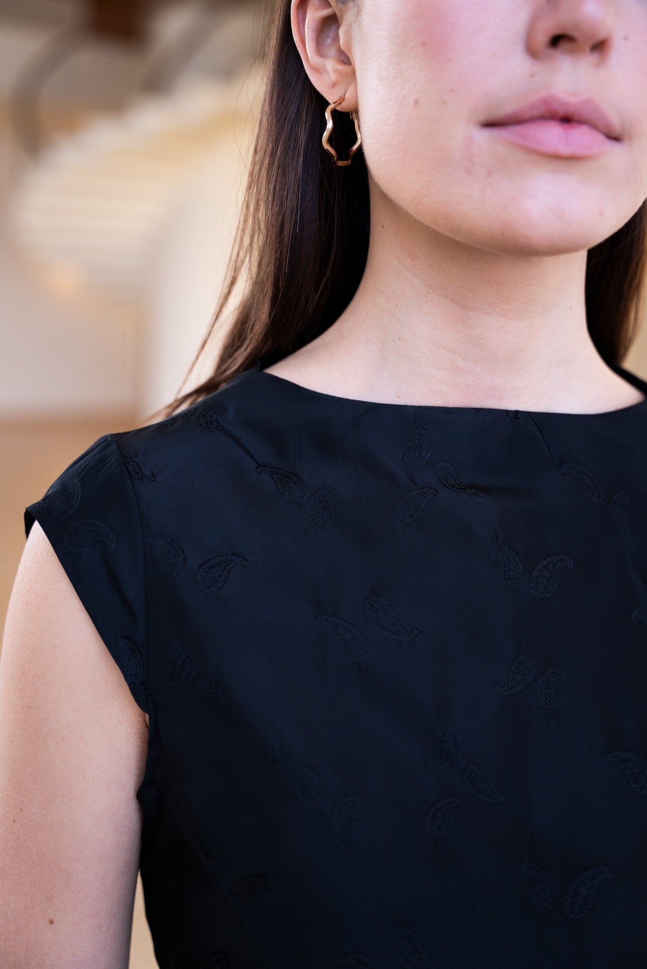 Puff and Pencil Slash Dress with Cap Sleeves - Paper Pattern