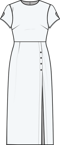 Puff and Pencil Moon Dress - Paper Pattern