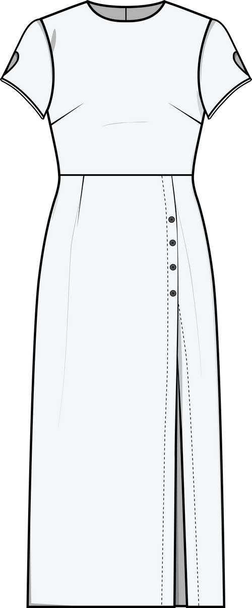 Puff and Pencil Moon Dress - Paper Pattern