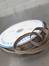 100% Cotton Twill Tape - Two Sizes (per 10cm)