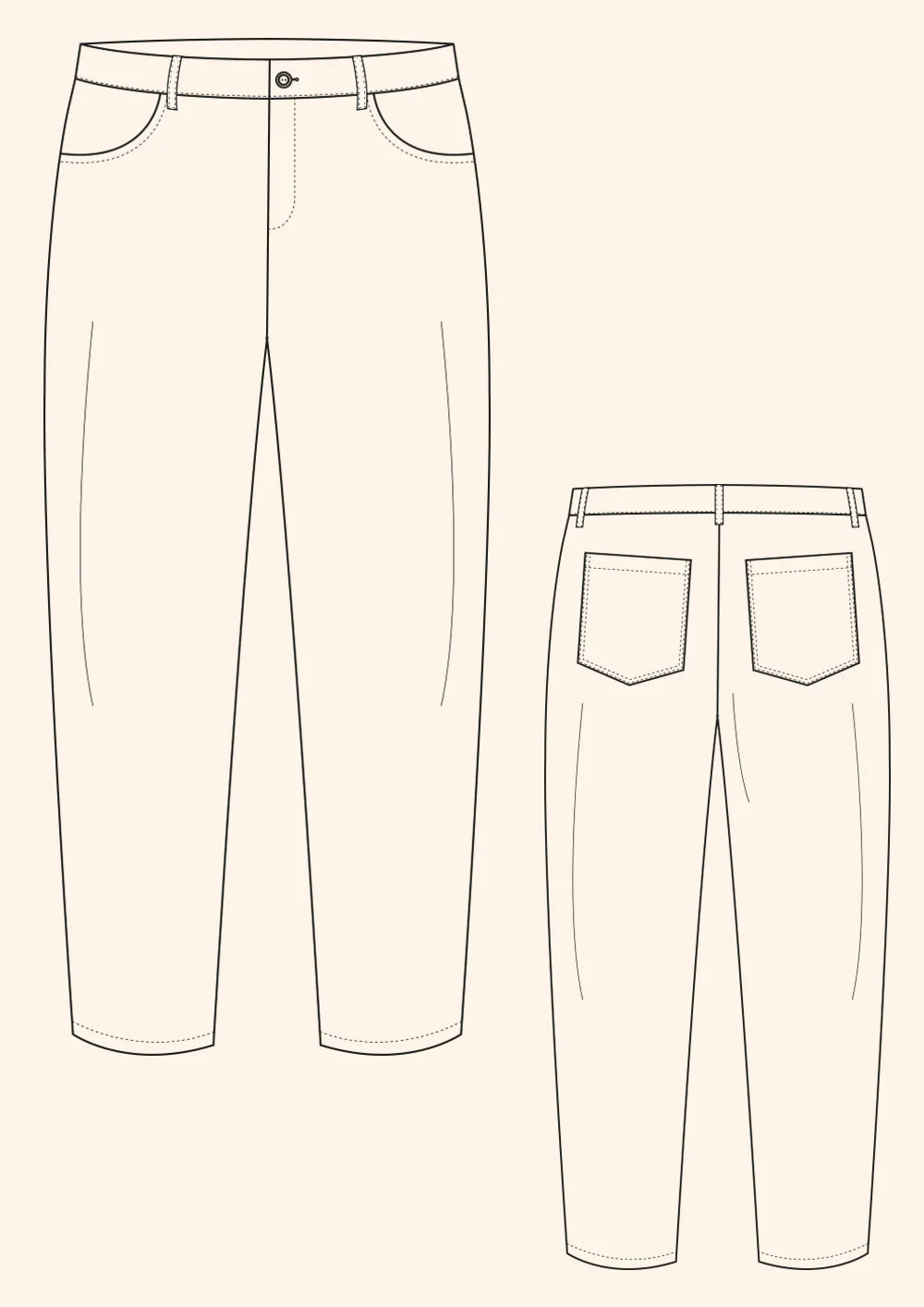 The Modern Sewing Co. Men's Worker Trousers - PDF Pattern