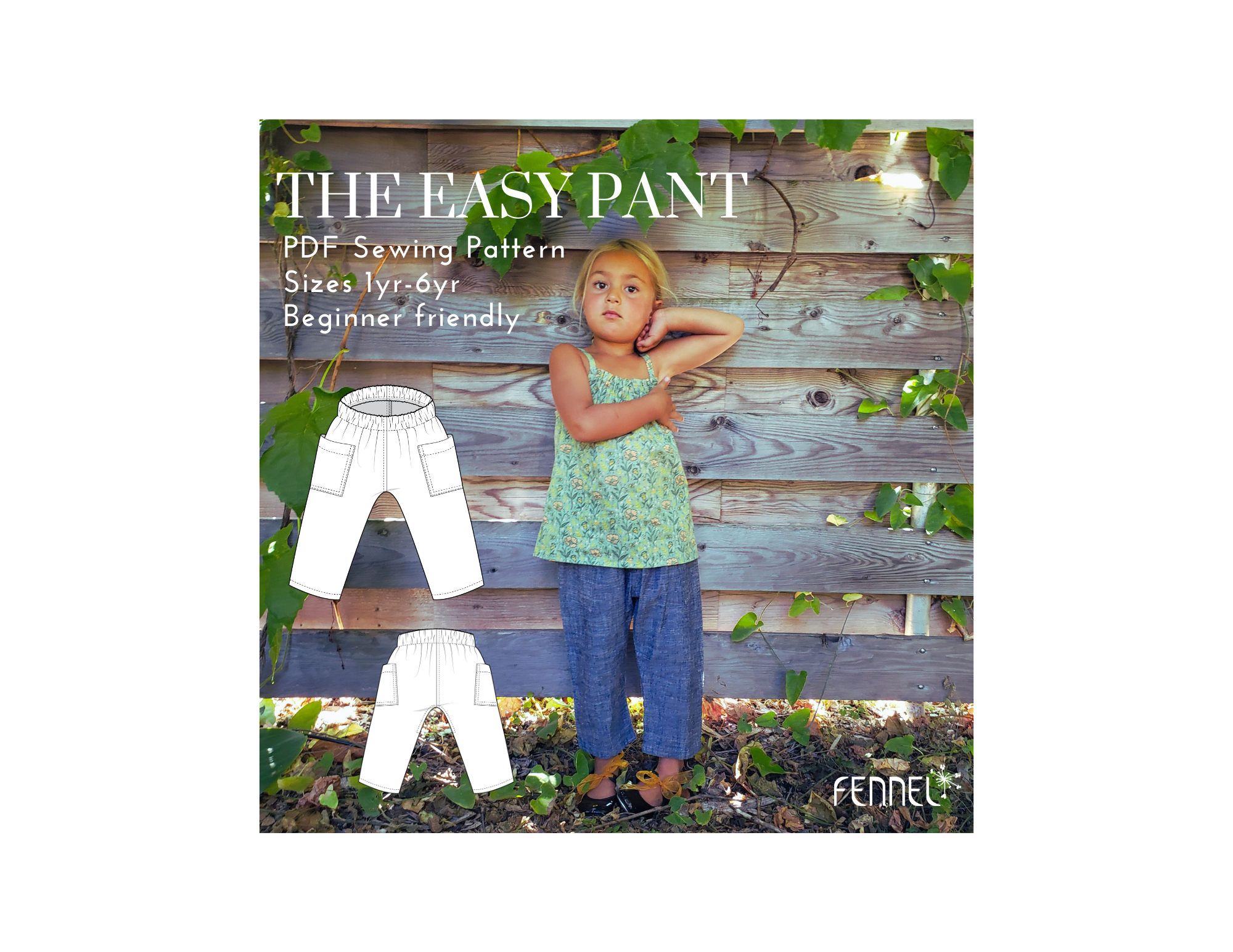 The Easy Pant - Fennel Goods - PDF or Printed Sewing Pattern