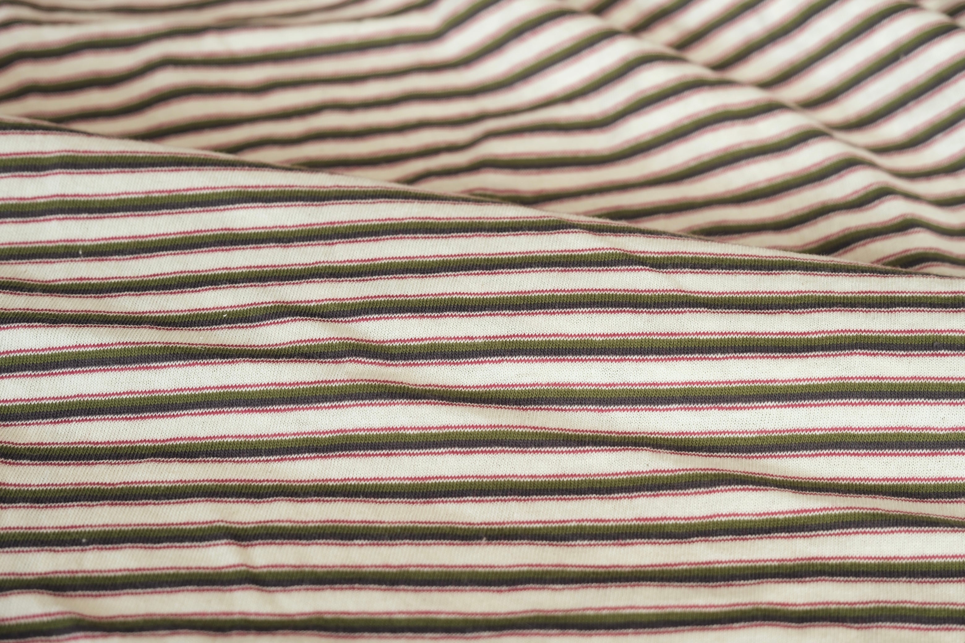 100% Cotton Retro Stripe Jersey (per 1/2M)