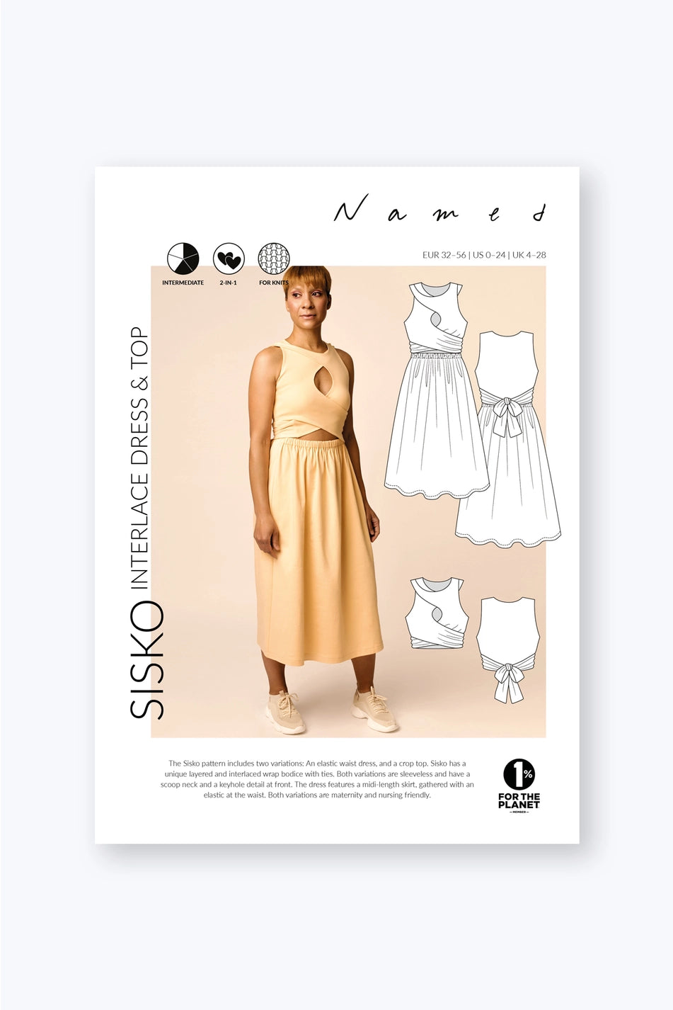 Named Clothing Sisko Dress and Top (Paper Pattern)