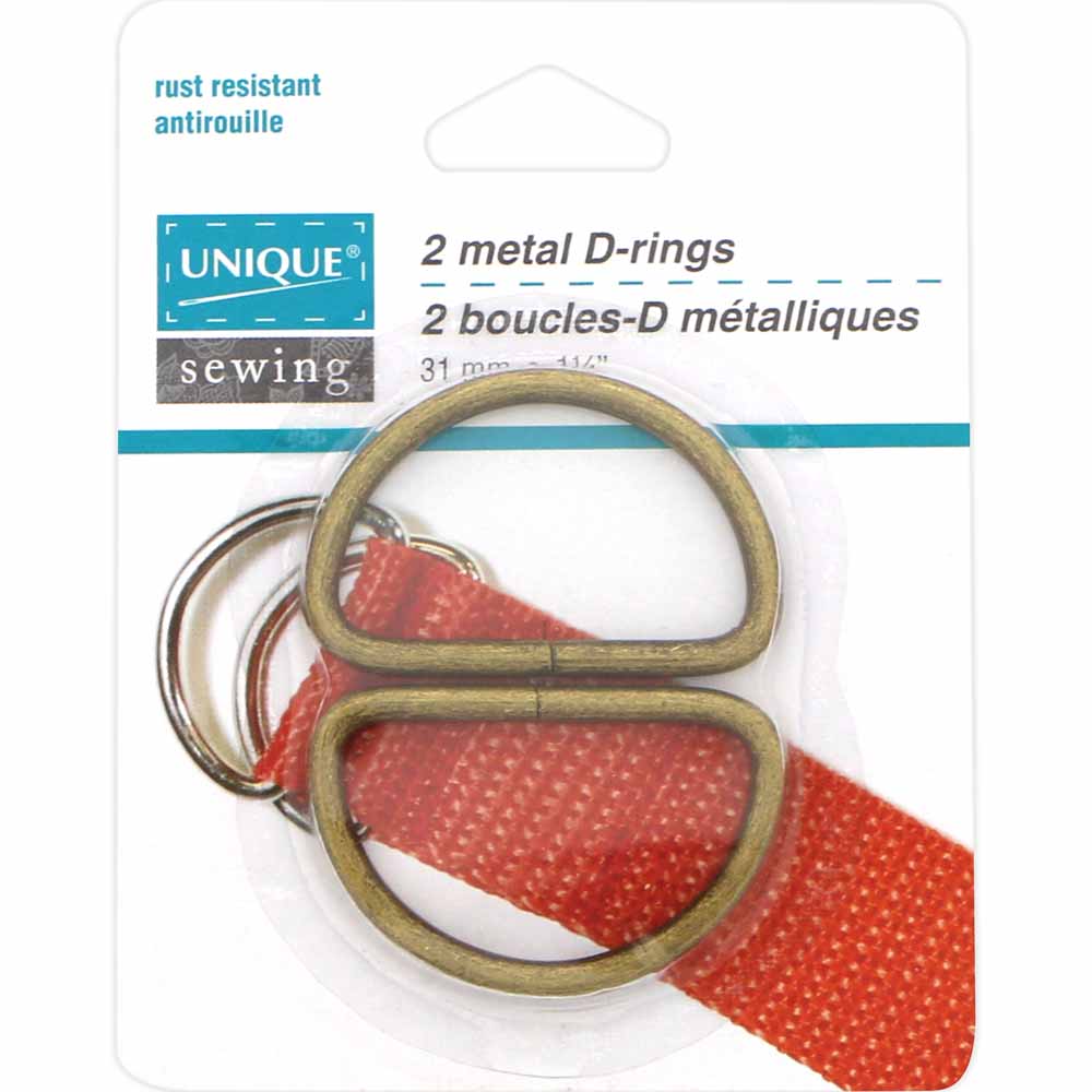 Metal D-Rings - 31mm (11⁄4″) - 2pc