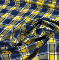 Deadstock 100% Wool Check (per 1/2 M)