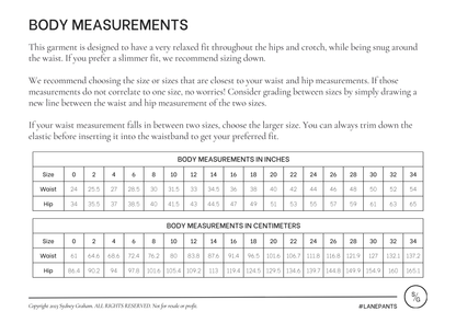 Syd Graham Patterns Lane Pants - PDF Pattern