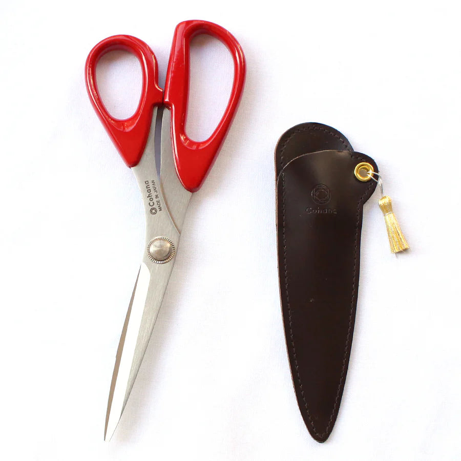Cohana Seki Sewing Shears with Lacquered Handles (Shunuri) (45-266)