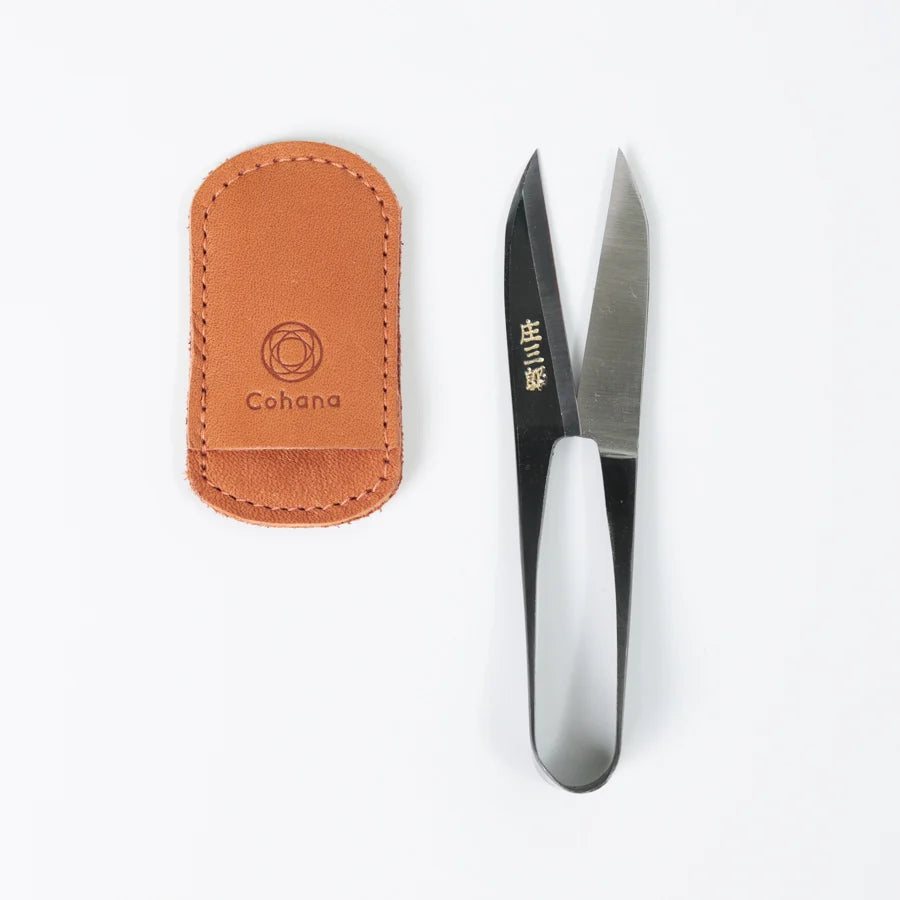 Cohana Shozaburo Long-Blade Thread Snips with Furoshiki
