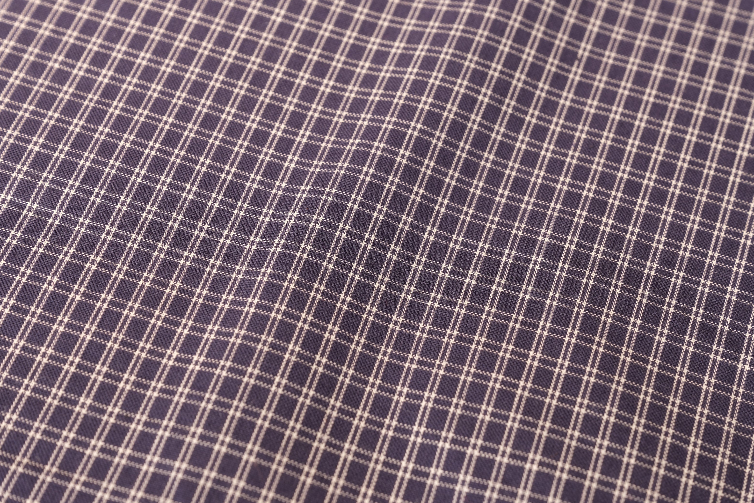 100% Cotton Seersucker - Navy/White (Per 1/2 M)