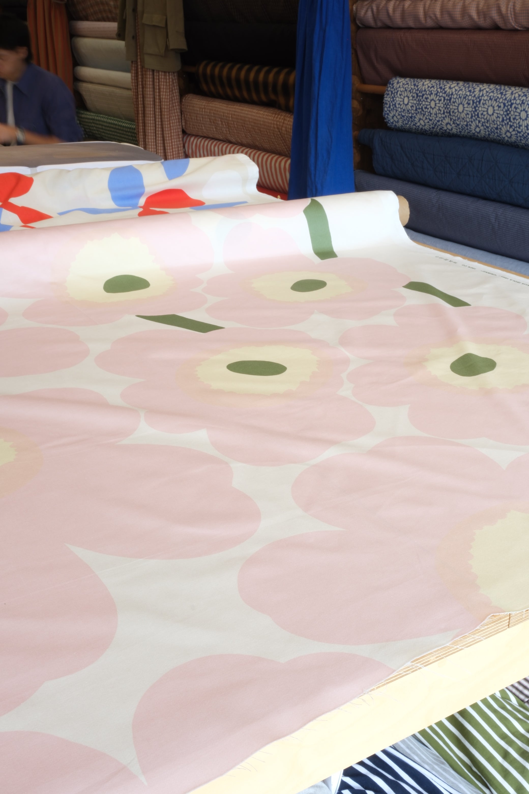 Marimekko Unikko Cotton Sateen Fabric (per 1/2 M)