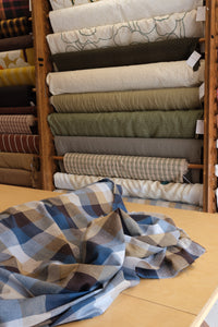Cotton Ramie Linen Blend Yarn-Dyed Sheeting - per 1/2 M