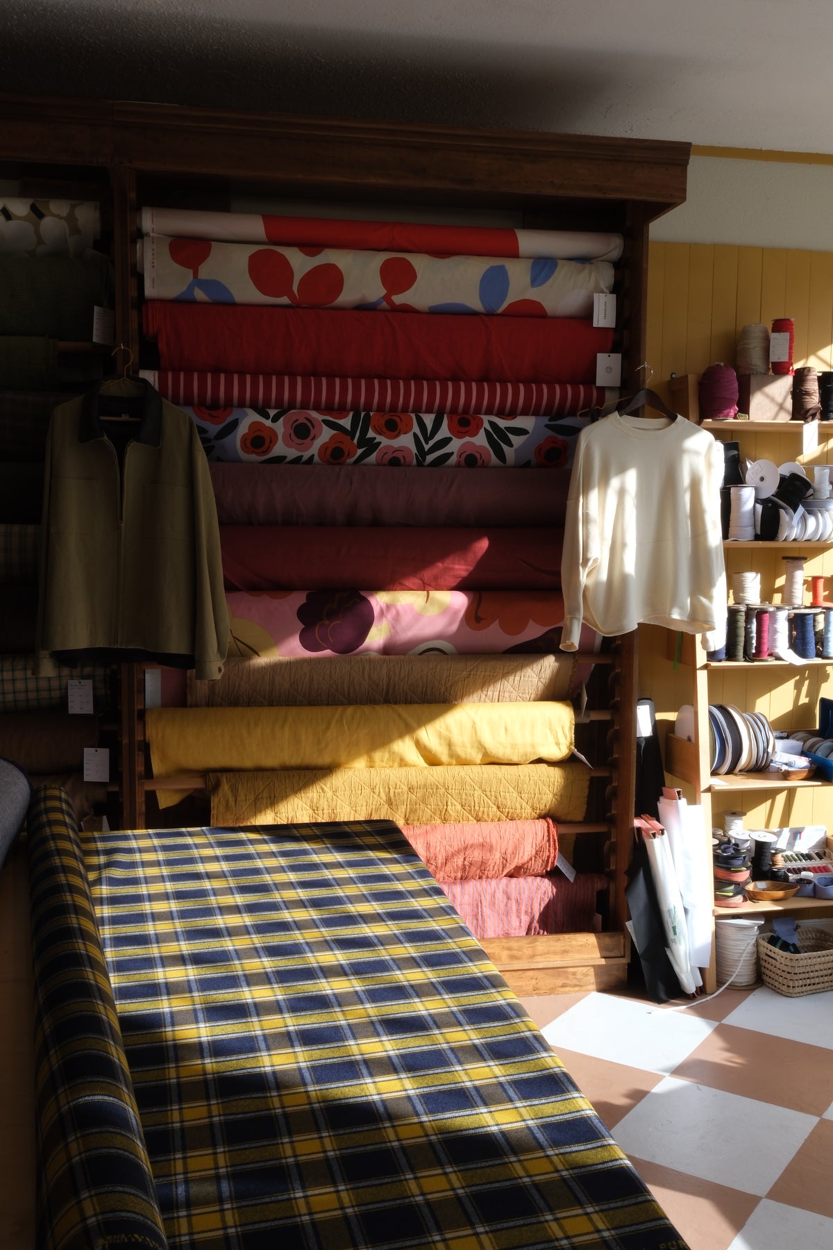 Deadstock 100% Wool Check (per 1/2 M)