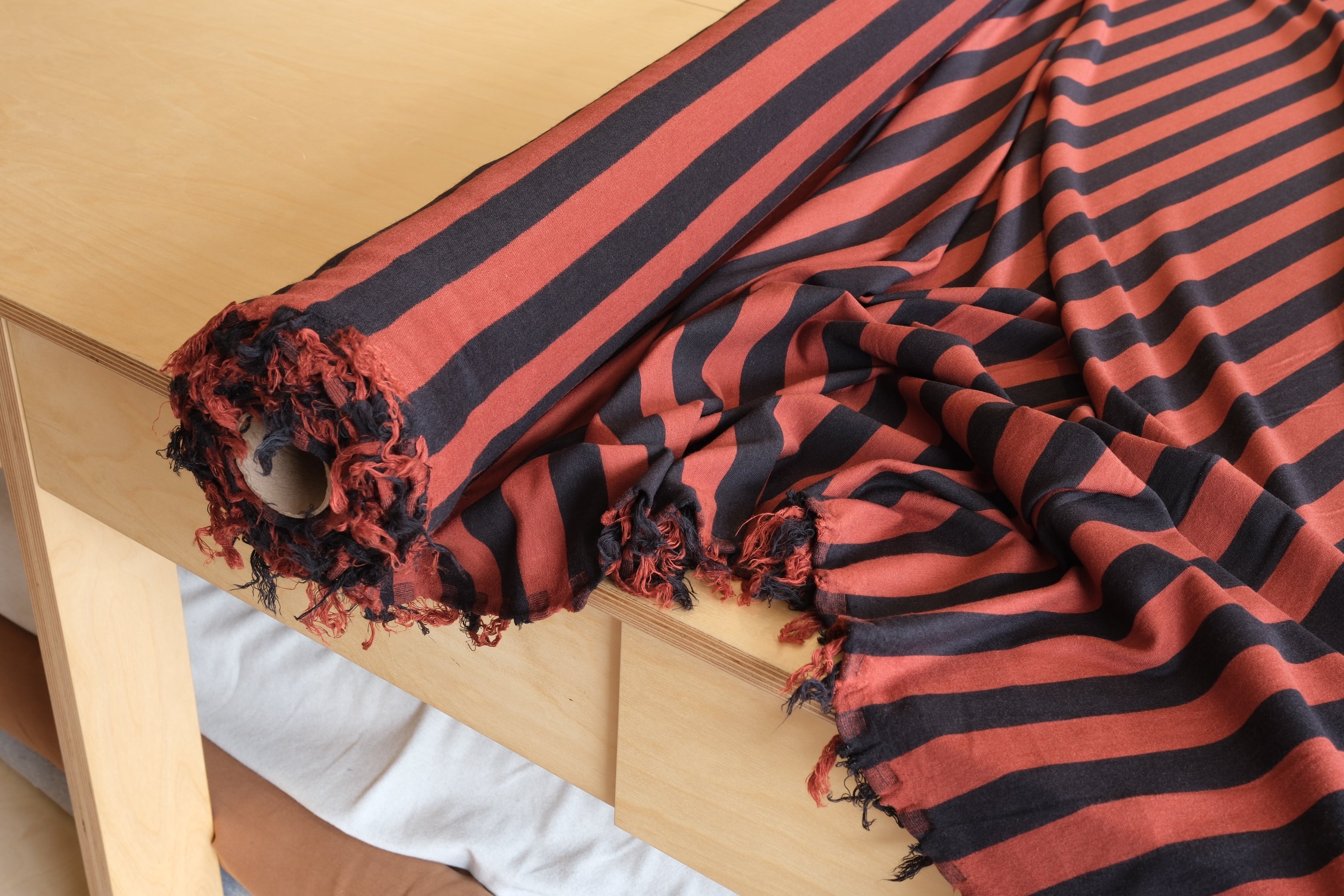 Bamboo & Cotton French Terry Wide Stripe (per 1/2 M)