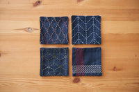 COSMO Hidamari Sashiko Coaster Navy