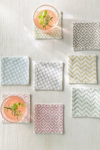COSMO Hidamari Sashiko Coaster Navy
