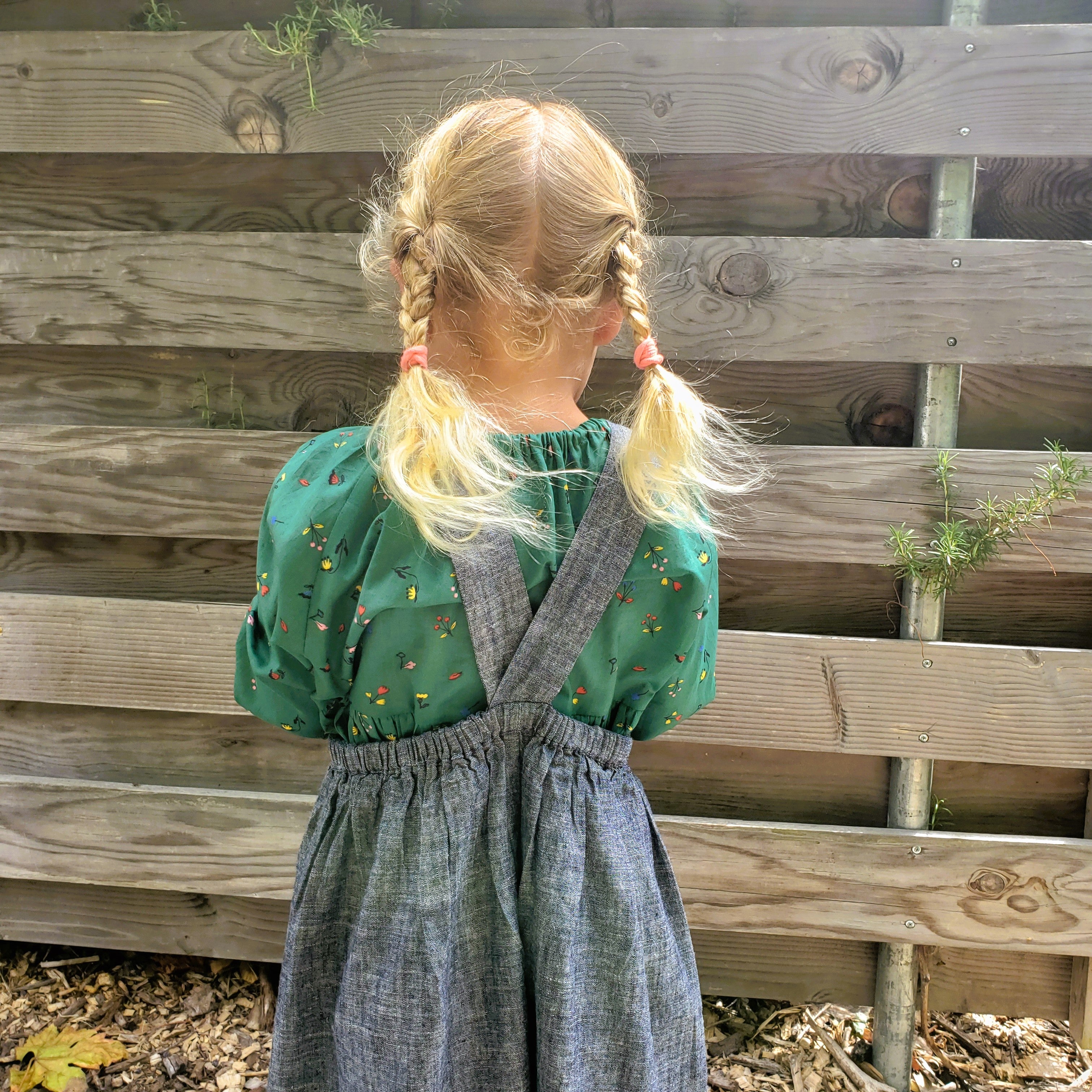 denim overall dress pattern The Overall Dress - Fennel Goods
