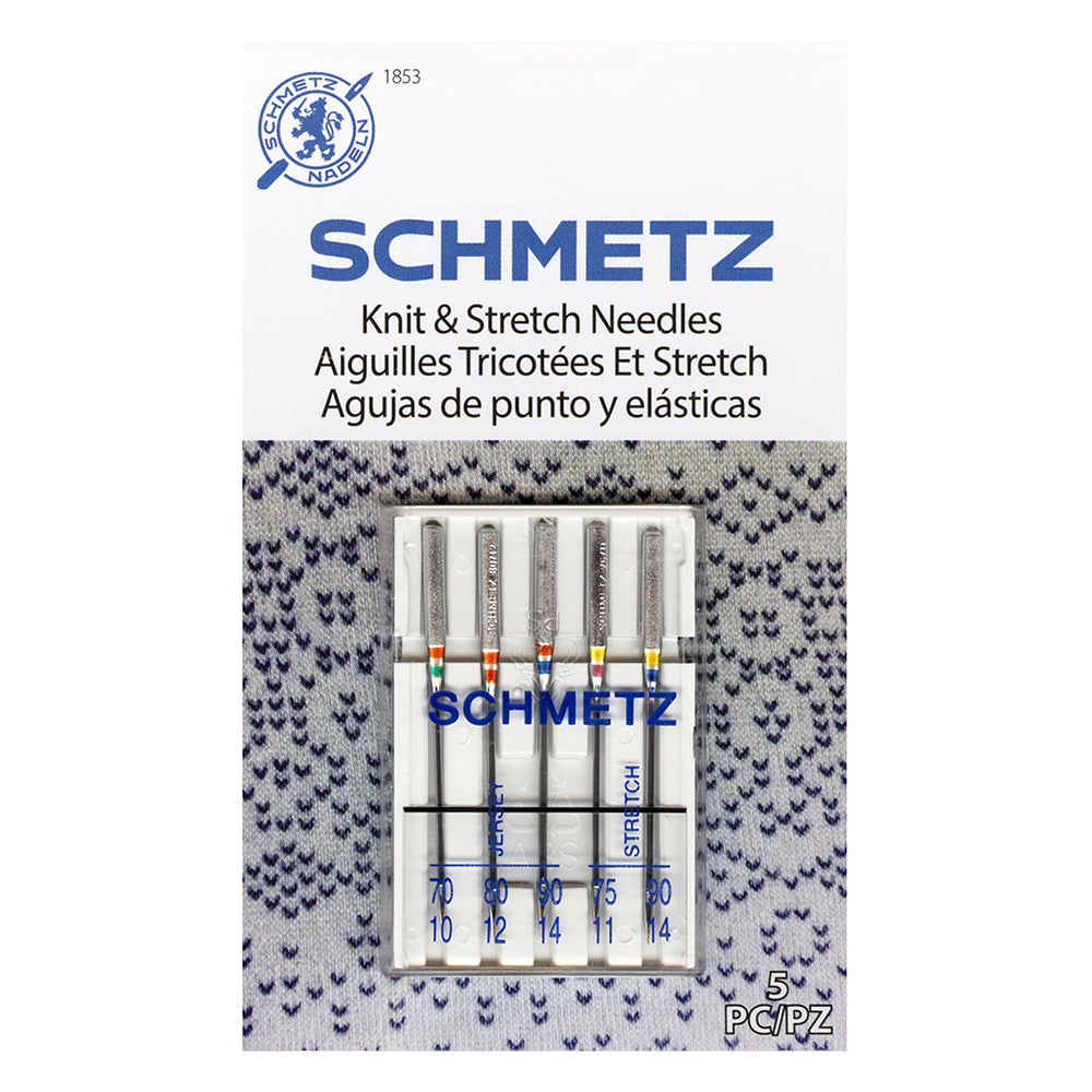 SCHMETZ #1853 Knit & Stretch Needles - Assorted - 5 count