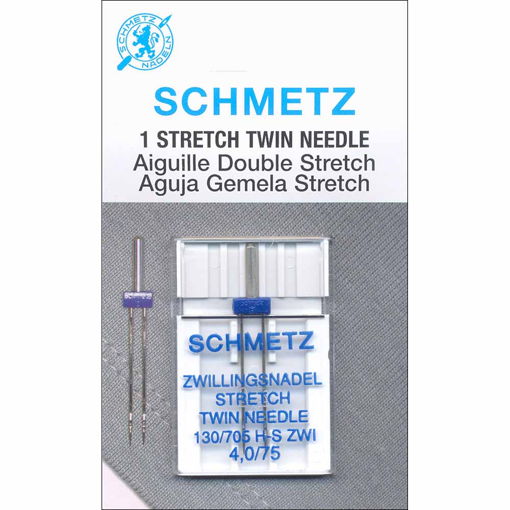 SCHMETZ #1775 Stretch Twin Needle Carded - 75/11 - 4.0mm