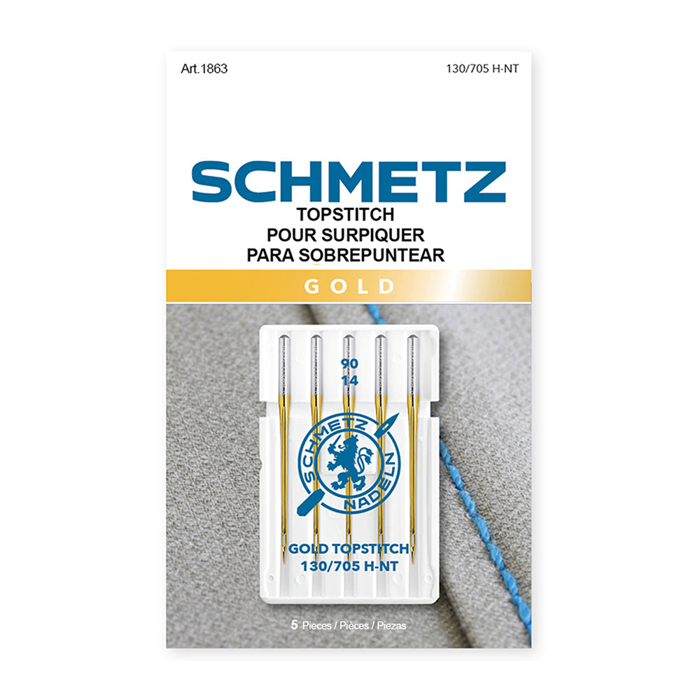 SCHMETZ Gold TopStitch Needle - 90/14 - 5 count